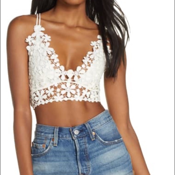 Free People Other - Free People Intimately Miss Dazie Bralette White S